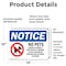 Signmission No Pets Service Animals Allowed, 14 in W x Rectangle, Vinyl Decal OS-2PACK-NS-D-1014-L-16172 - alternate 3